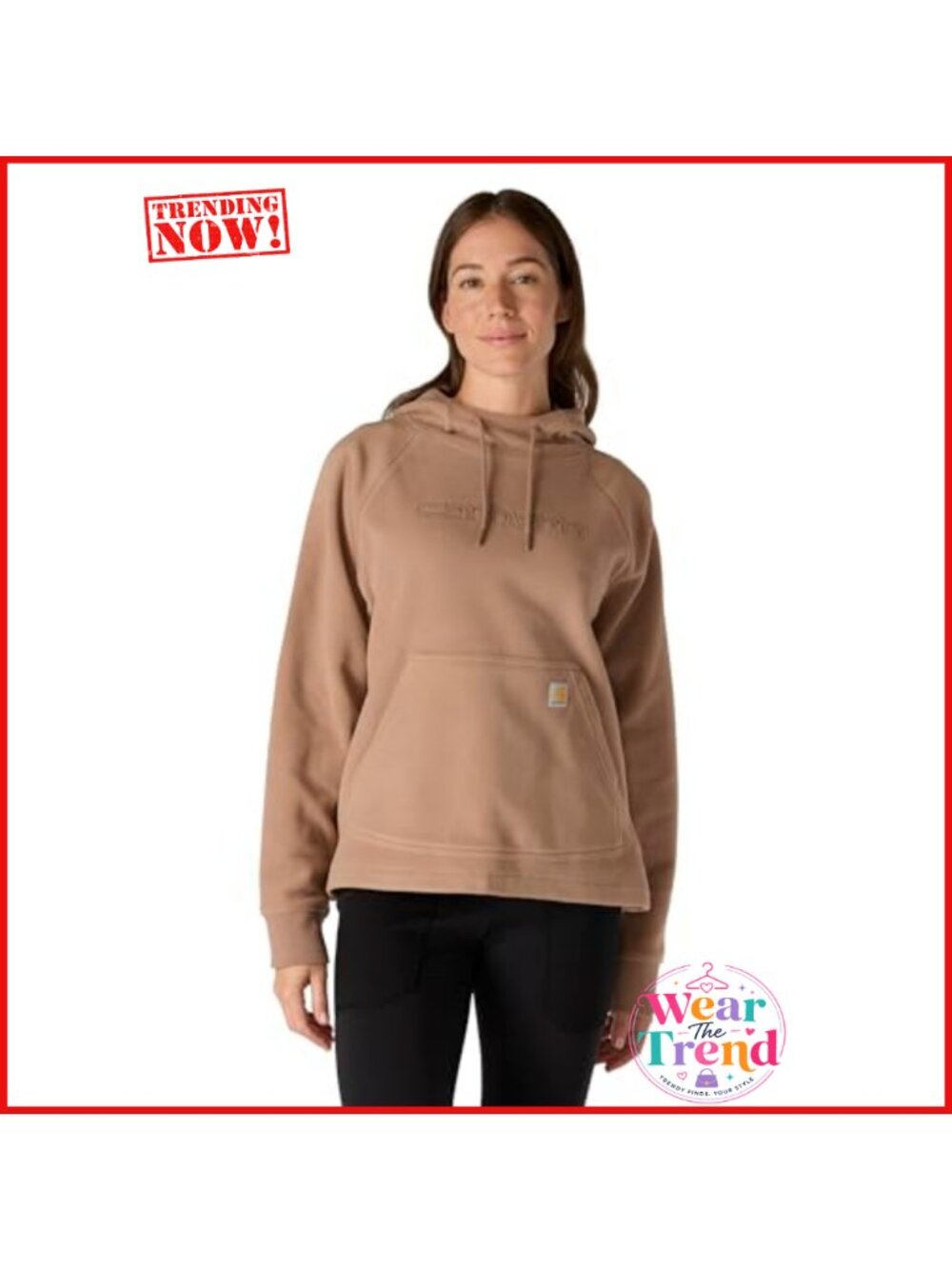 Carhartt Force Oversized-fit Fleece Hooded Sweatshirt Pullover Workwear
